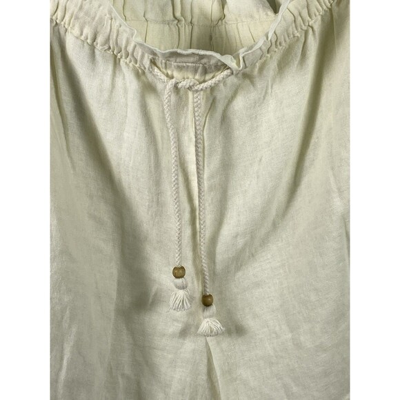 Hang Ten Women’s Cream Drawstring Shirts Beaded Tassels 4” Inseam Sz XXL - Picture 2 of 14